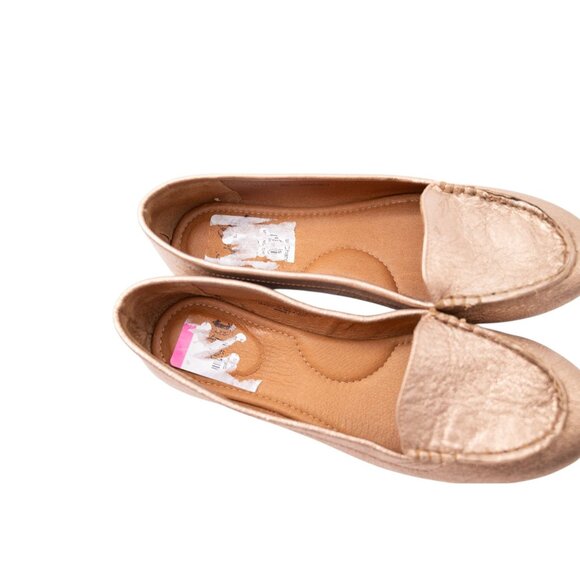NWOB Sofft Krambay Loafers Comfort Shoes Sz 8 Rose Gold Metallic Arch Support - Picture 8 of 12